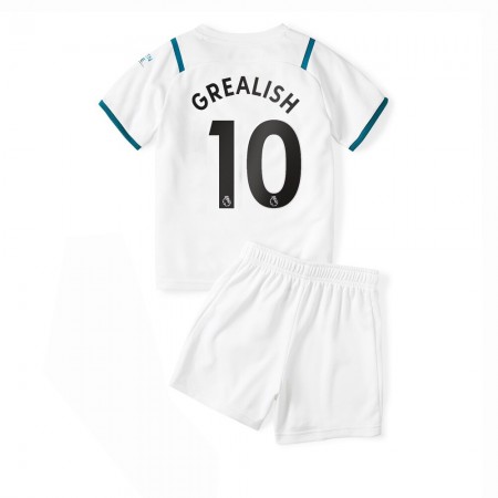 Billiga Fotbollströjor Manchester City Jack Grealish 10 Barn Borta tröja 2021/22 Kortärmad 